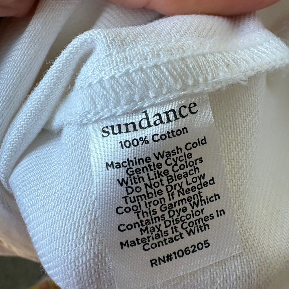 SUNDANCE Catalog NWT ‘Poppy’ Denim Jean Midi Belted Dress in White Size 12 - Picture 6 of 13